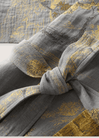 Grauer Kimono-Bademantel für Herren | Momiji