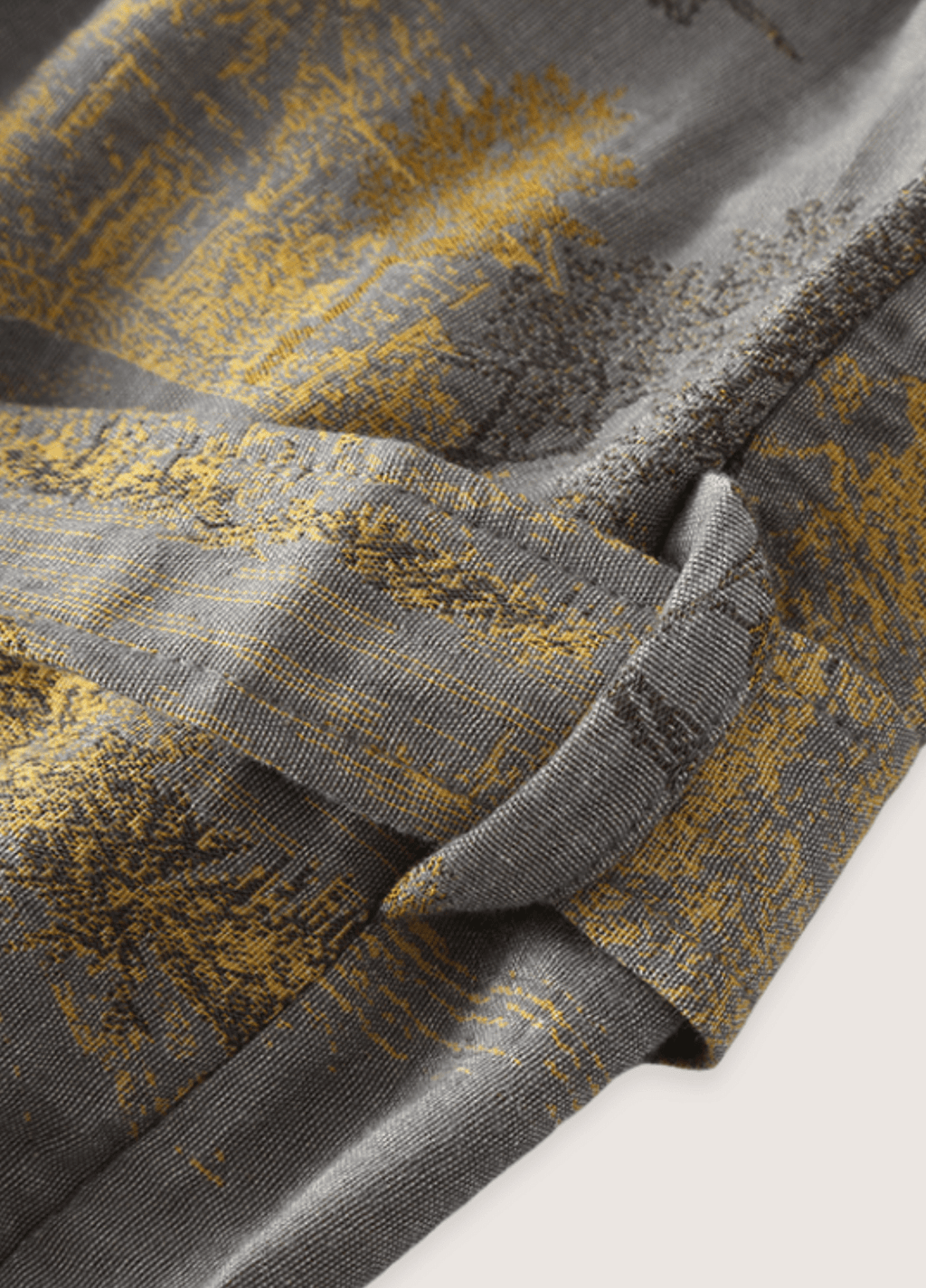 Grauer Kimono-Bademantel für Herren | Momiji