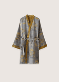 Grauer Kimono-Bademantel für Herren | Momiji