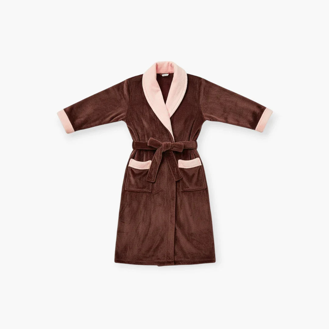 Damen-Peignoir mit Schalkragen