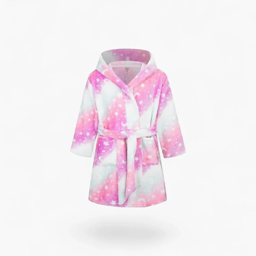 Kinderbademantel mit Stern und Mond