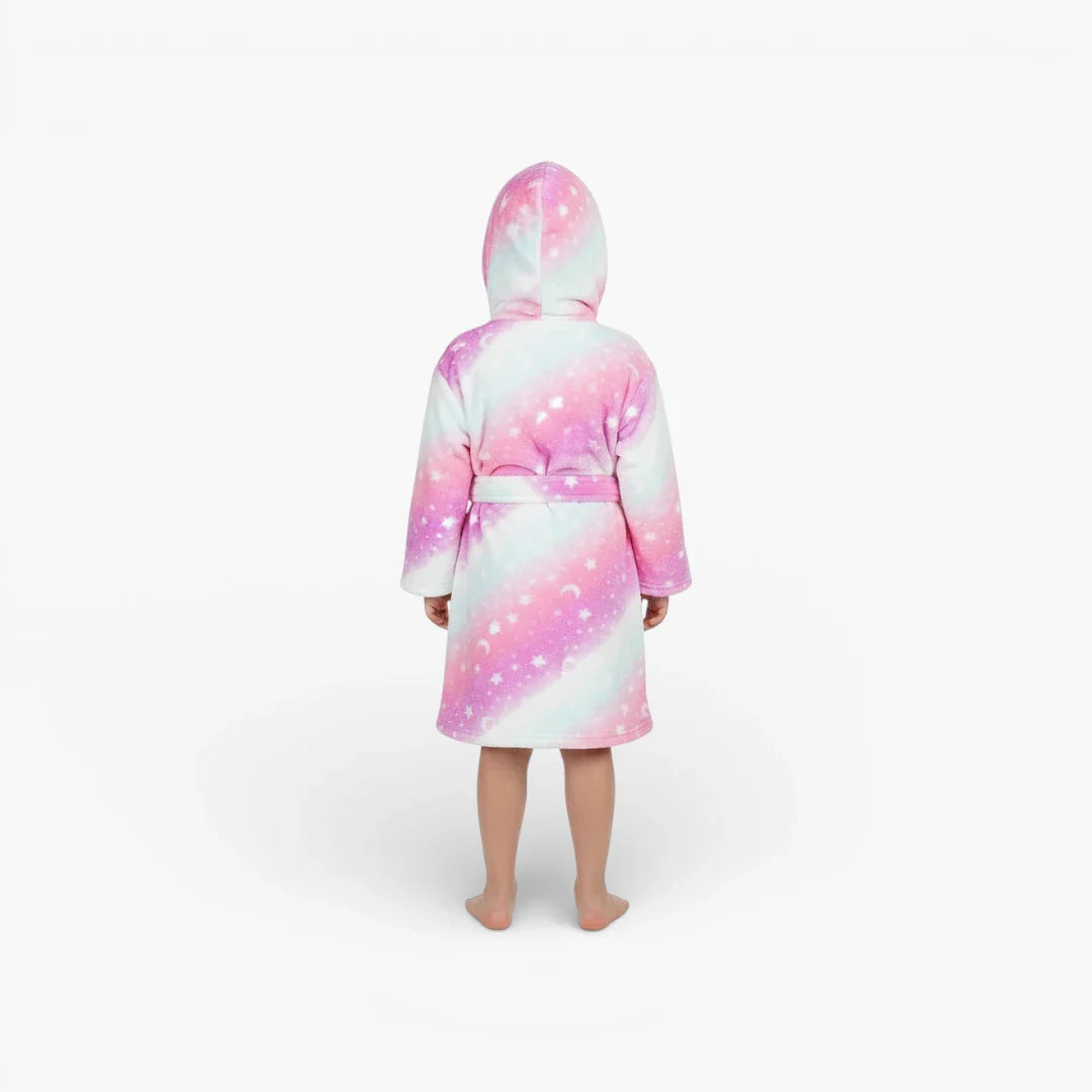 Kinderbademantel mit Stern und Mond