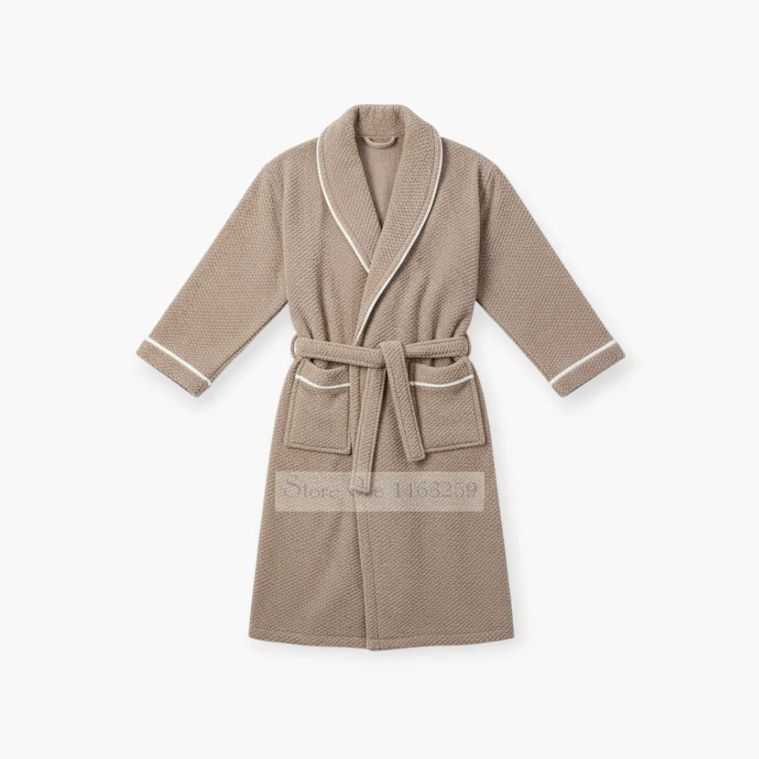 Langer und warmer Herrenbademantel