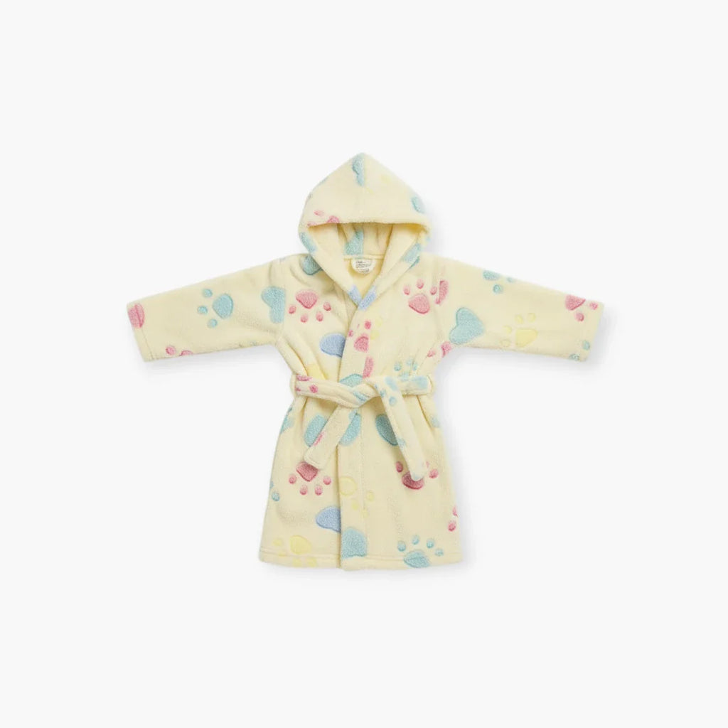 Hundebademantel mit Pfotenabdrücken