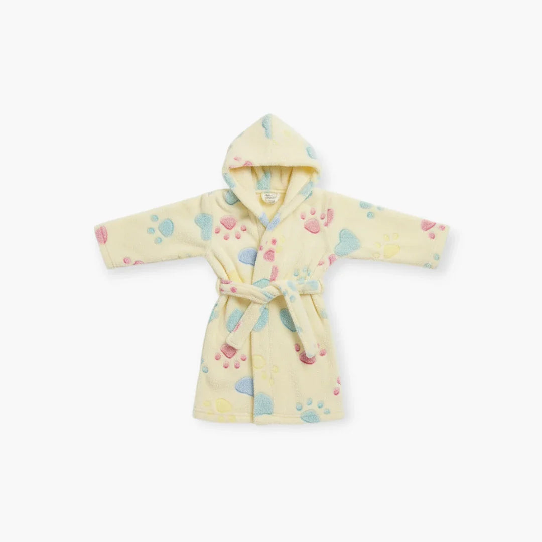 Hundebademantel mit Pfotenabdrücken