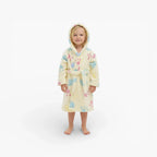 Hundebademantel mit Pfotenabdrücken