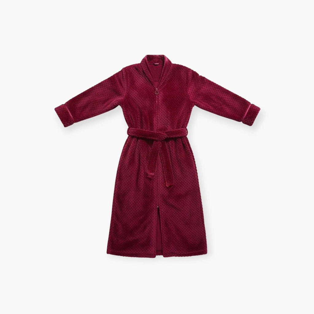 Damen-Bademantel mit Reißverschluss