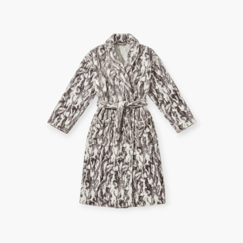 Damenbademantel mit Federn