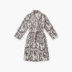 Damenbademantel mit Federn