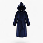 Kinderbademantel mit Hai-Motiv