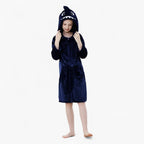 Kinderbademantel mit Hai-Motiv