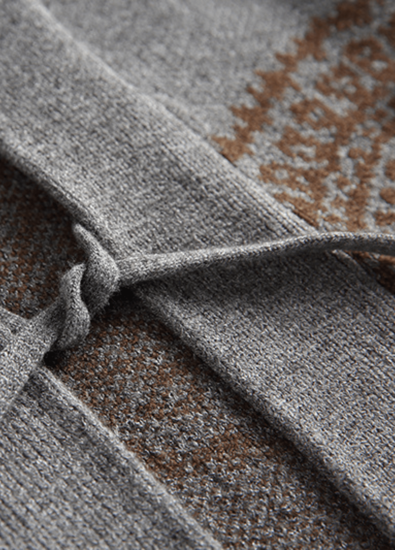 Graue Kimonojacke | Paisleymuster