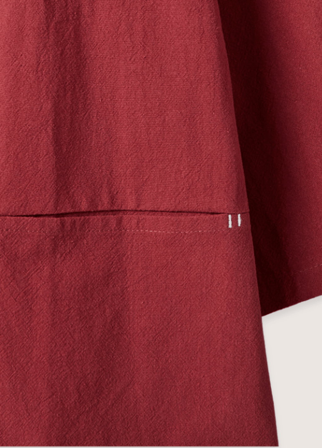 Rote Kimonojacke | Minimalistische Strickjacke