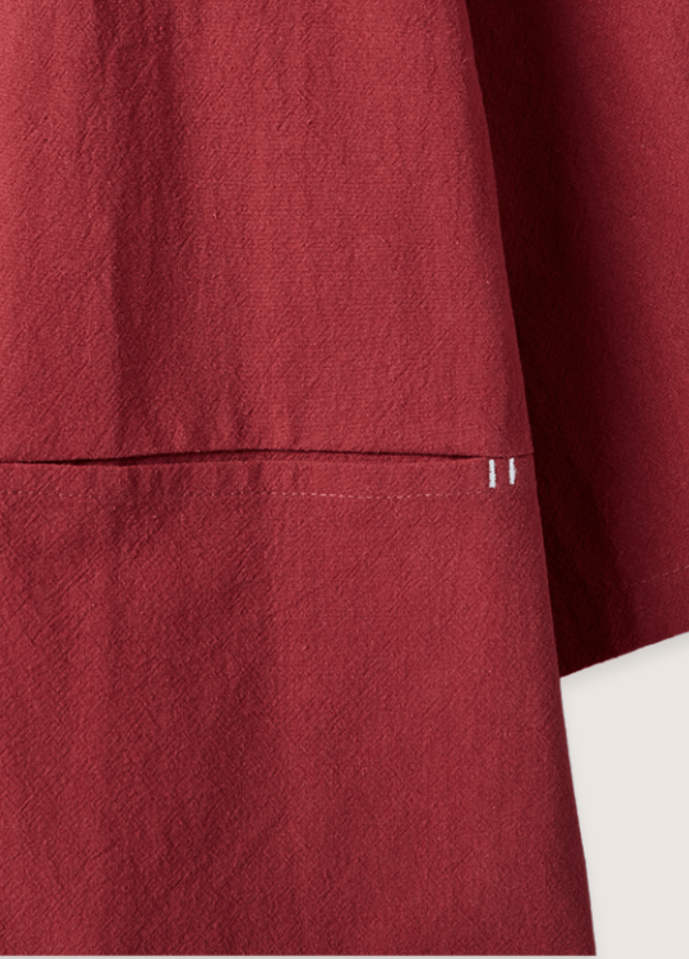 Rote Kimonojacke | Minimalistische Strickjacke