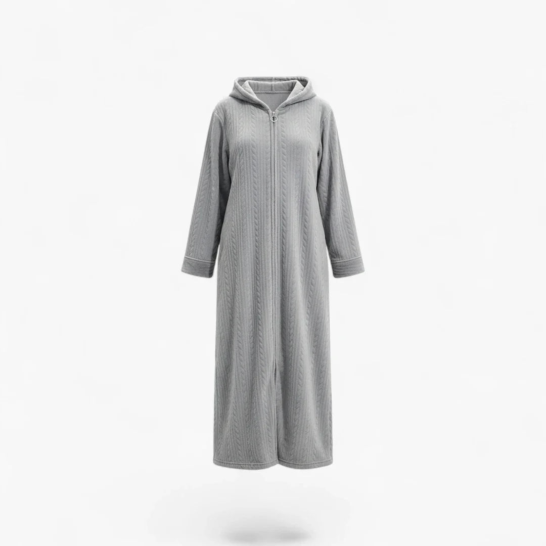 Damen-Bademantel mit Fleecefutter